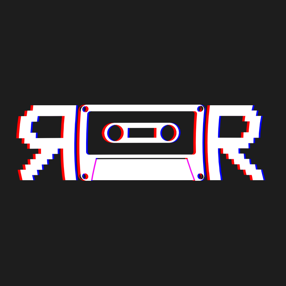 The fourth stage in designing the VHS logo.